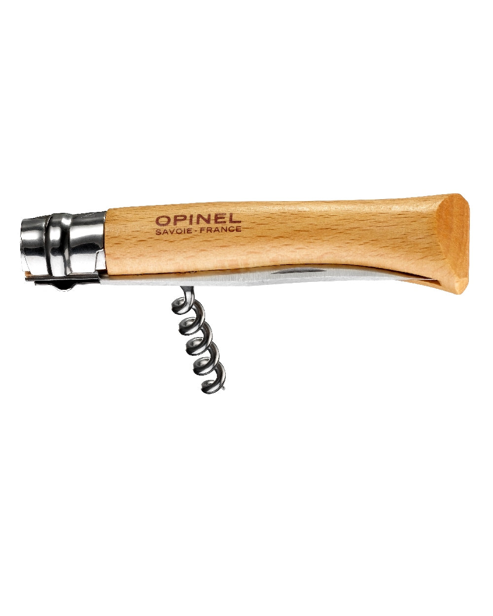 Opinel No.10 Corkscrew Knife on white background