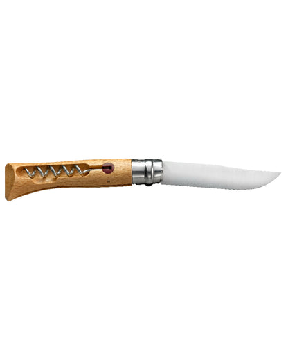 Opinel No.10 Corkscrew Knife on white background