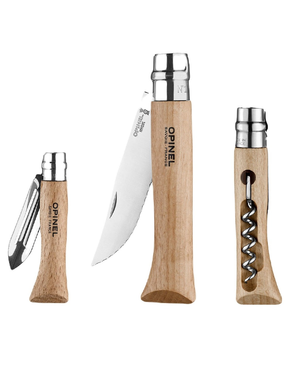 Opinel Nomad Cooking Kit on white background