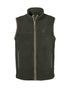 Khaki coloured Percussion Childrens Scotland Gilet on white background 