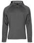 Grey Mel Coloured Pinewood Mens Everyday Travel Hoodie on white background 