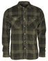 Green Black coloured Pinewood Mens Finnveden Canada Shirt on white background 