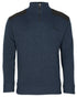 Dark Navy Mel Coloured Pinewood Mens Hurricane Sweater on white background 
