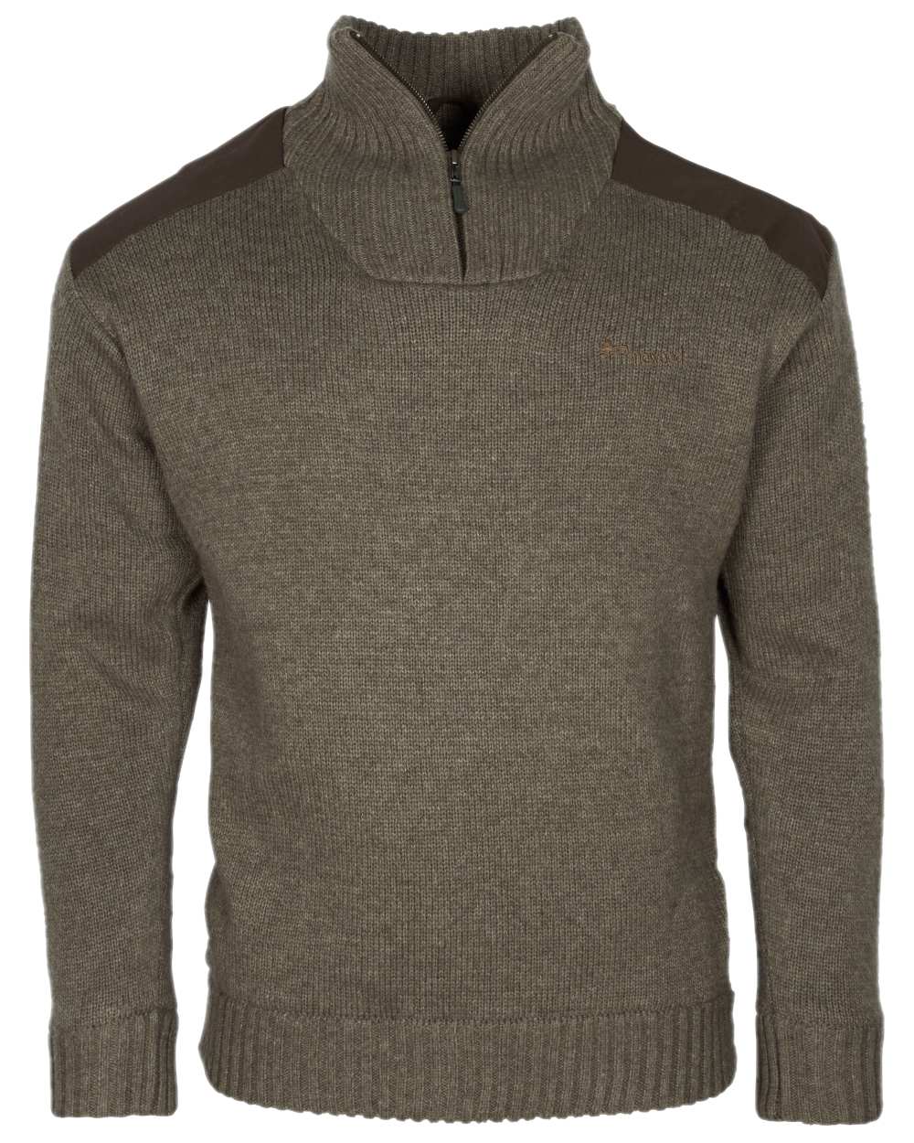 Brown Mel Coloured Pinewood Mens New Stormy Sweater on white background