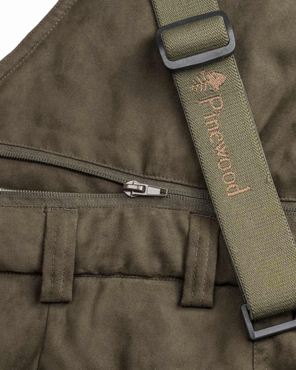 Suede Brown Coloured Pinewood Mens Smaland Abisko 2.0 Hunting Trousers on outdoor background 