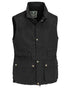 Black coloured Pinewood Mens Tiveden Vest on white background 