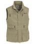 Light Khaki coloured Pinewood Mens Tiveden Vest on white background 