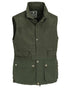 Moss Green coloured Pinewood Mens Tiveden Vest on white background 
