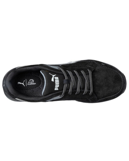 Black Coloured Puma Safety Mens Airtwist Low Safety Shoes S3 ESD on white background 