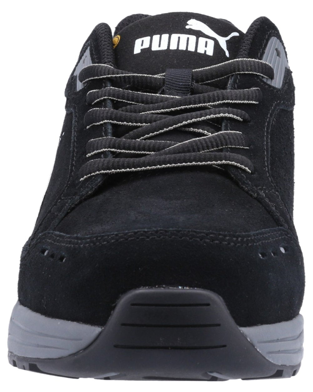 Black Coloured Puma Safety Mens Airtwist Low Safety Shoes S3 ESD on white background 