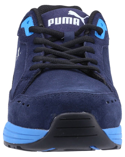 Blue Coloured Puma Safety Mens Airtwist Low Safety Shoes S3 ESD on white background 