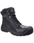 Black Coloured Puma Safety Mens Conquest CTX High Safety Shoes S7S on white background 