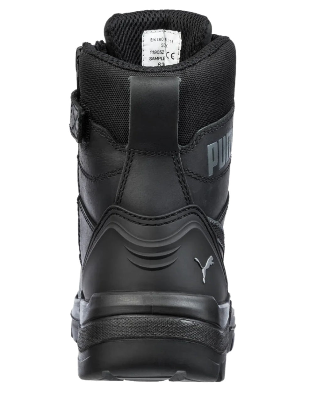 Black Coloured Puma Safety Mens Conquest CTX High Safety Shoes S7S on white background 