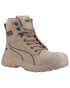 Stone Coloured Puma Safety Mens Conquest High Safety Shoes S3 on white background 