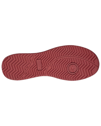 Black Red Coloured Puma Safety Mens Frontcourt Safety Shoes on white background 