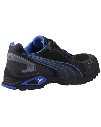 Black Coloured Puma Safety Mens Rio Low Safety Shoes on white background 