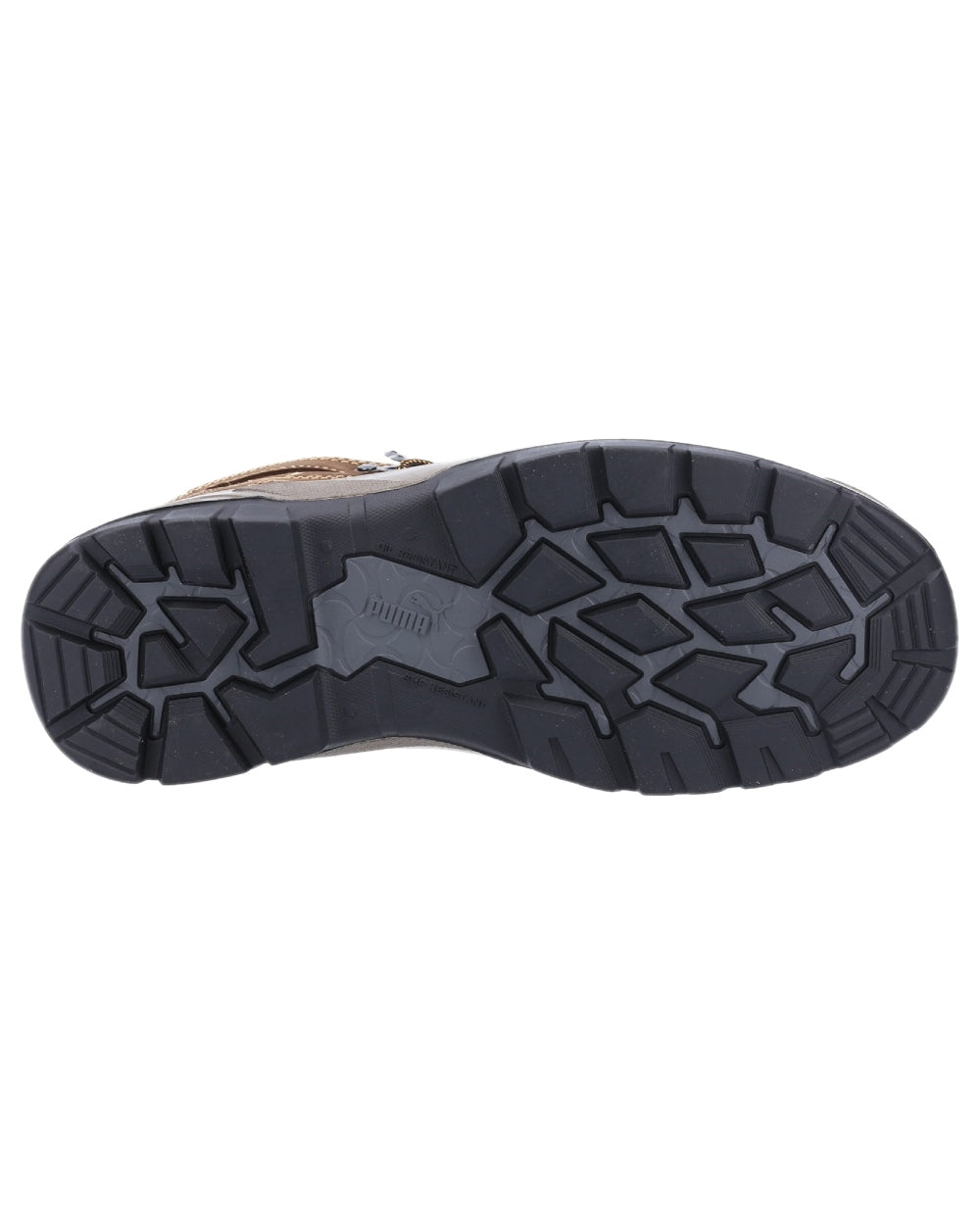 Brown Coloured Puma Safety Mens Sierra Nevada Mid Safety Shoes on white background 