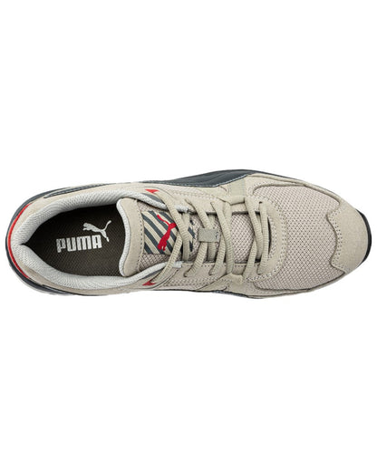 Grey Coloured Puma Safety Mens Vanti Low Safety Shoes S1PS on white background 