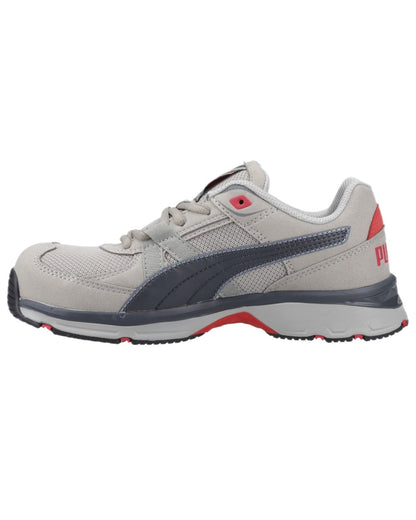 Grey Coloured Puma Safety Mens Vanti Low Safety Shoes S1PS on white background 