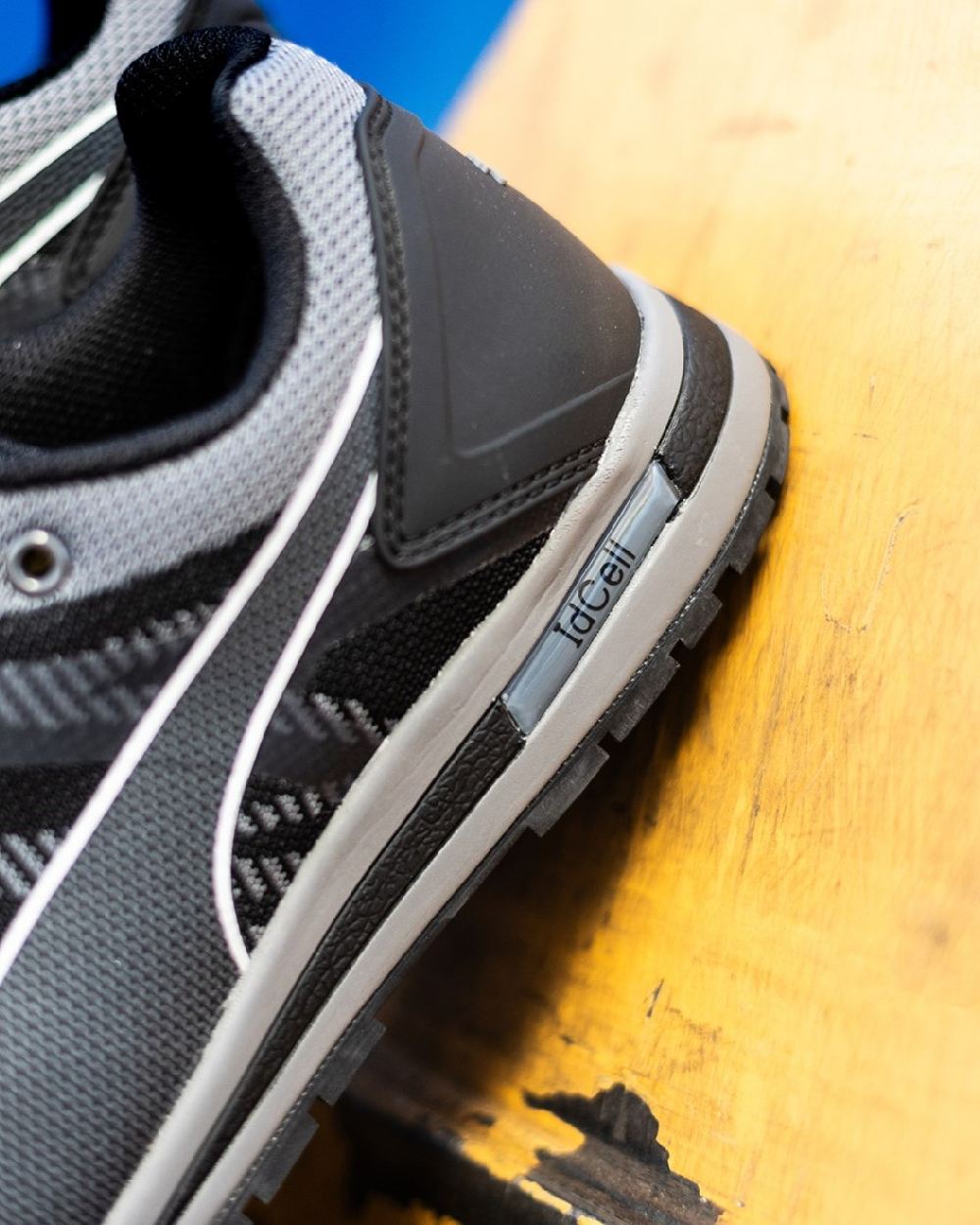 Black Coloured Puma Safety Mens Velocity 2.0 Low Safety Shoes S3S ESD on outdoor background 