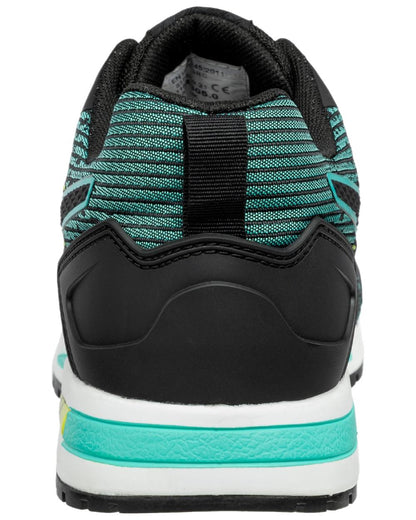 Black Blue Coloured Puma Safety Vivid Low Trainers on white background 