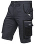 Anthracite Black Coloured Puma Workwear Mens Precision X Premium Work Shorts on white background 