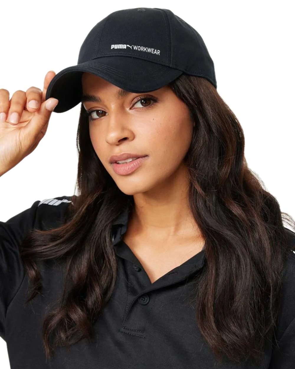 Carbon Coloured Puma Workwear Work Cap on white background 