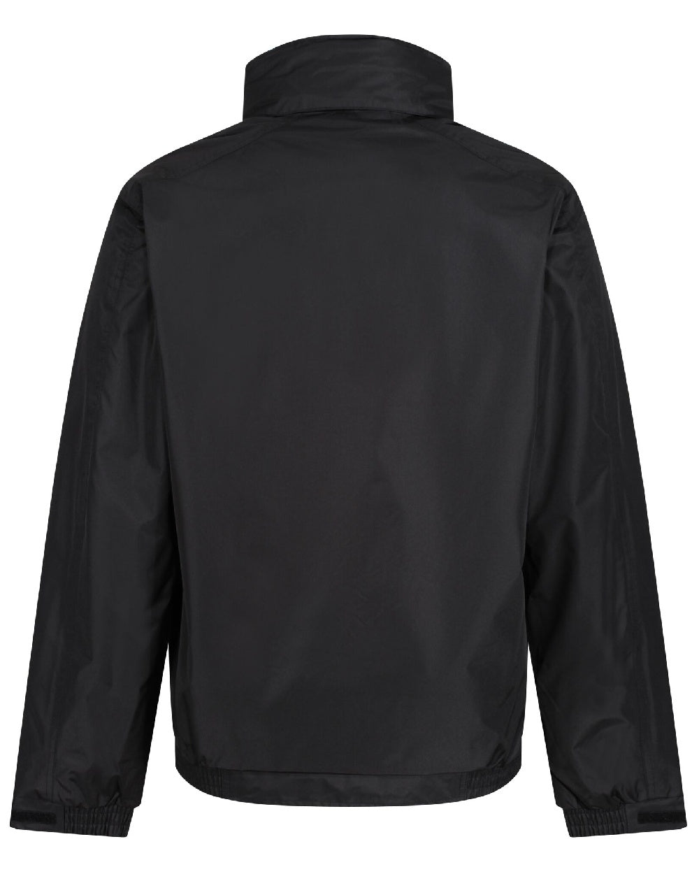 Black Ash coloured Regatta Dover Fleece Lined Bomber Jacket on white background 