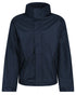 Navy coloured Regatta Dover Fleece Lined Bomber Jacket on white background 