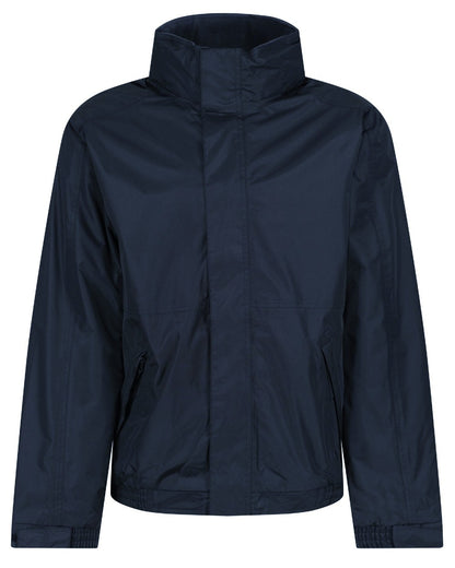 Navy coloured Regatta Dover Fleece Lined Bomber Jacket on white background 