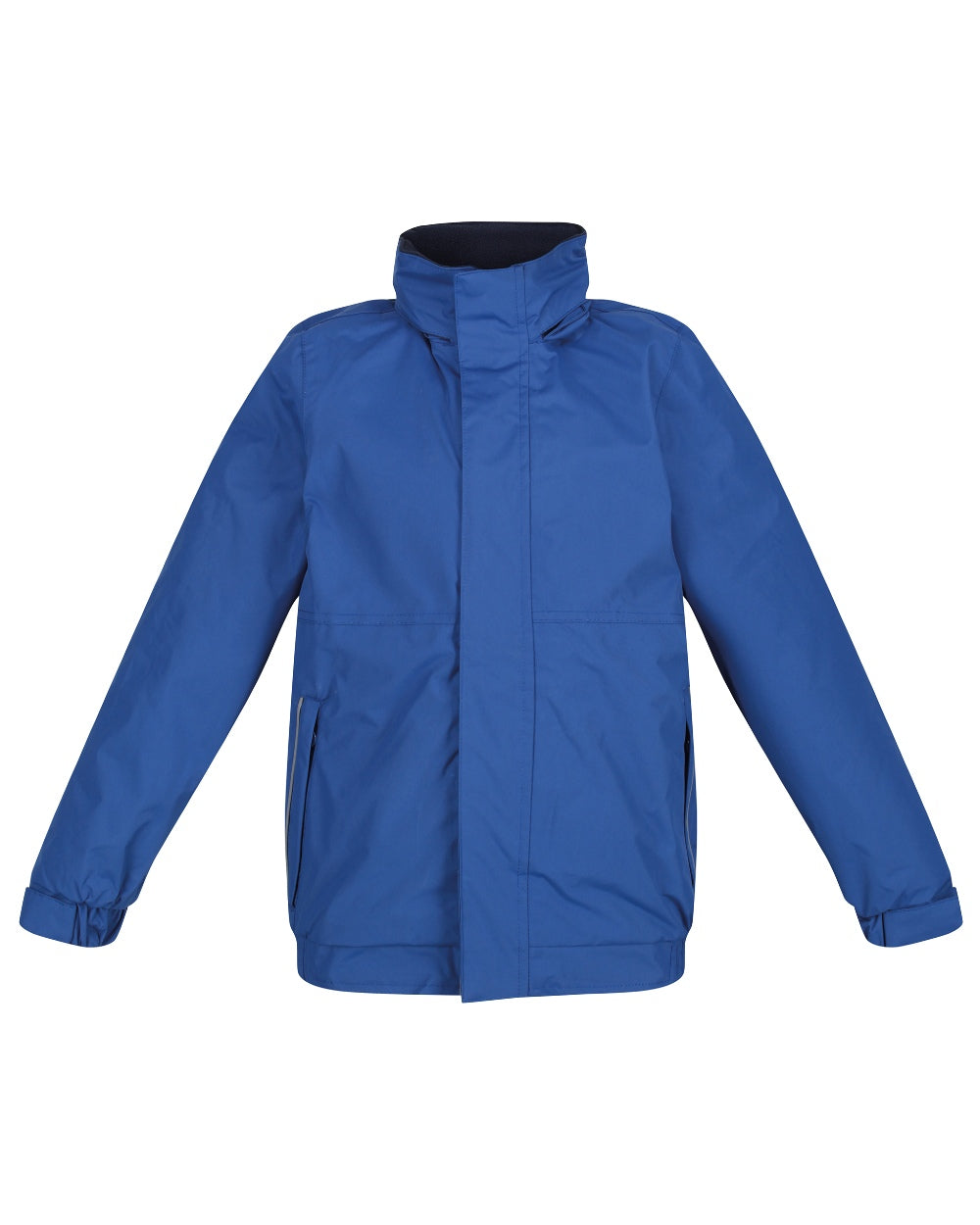 Royal Blue Navy coloured Regatta Kids Dover Fleece Lined Jacket on white background 