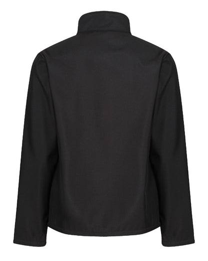 Black Classic Red coloured Regatta Mens Ablaze Printable Softshell Jacket on white background 