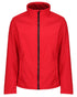 Classic Red Black coloured Regatta Mens Ablaze Printable Softshell Jacket on white background 