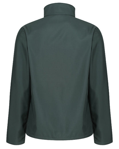 Dark Spruce Black coloured Regatta Mens Ablaze Printable Softshell Jacket on white background 