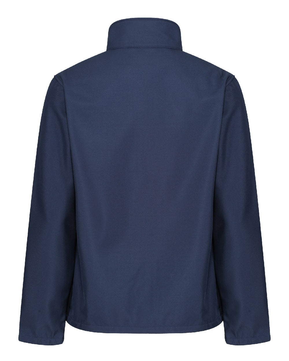 Navy coloured Regatta Mens Ablaze Printable Softshell Jacket on white background 