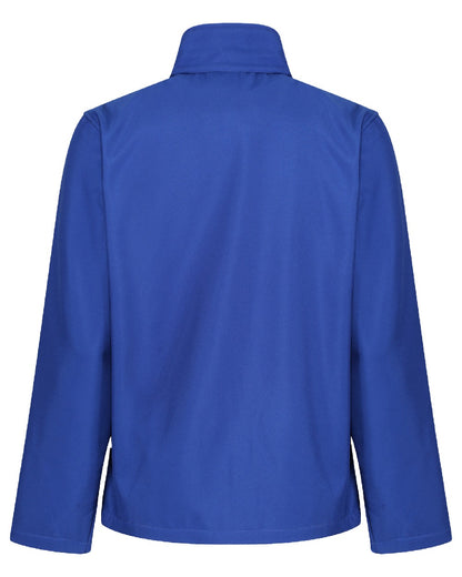 New Royal Black coloured Regatta Mens Ablaze Printable Softshell Jacket on white background 