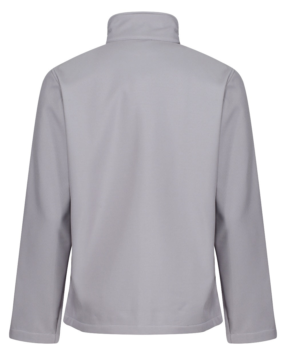Rock Grey Black coloured Regatta Mens Ablaze Printable Softshell Jacket on white background 