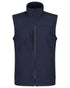 Navy coloured Regatta Mens Flux Softshell Bodywarmer on white background 