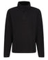 Black coloured Regatta Mens Micro Zip Neck Fleece on white background 