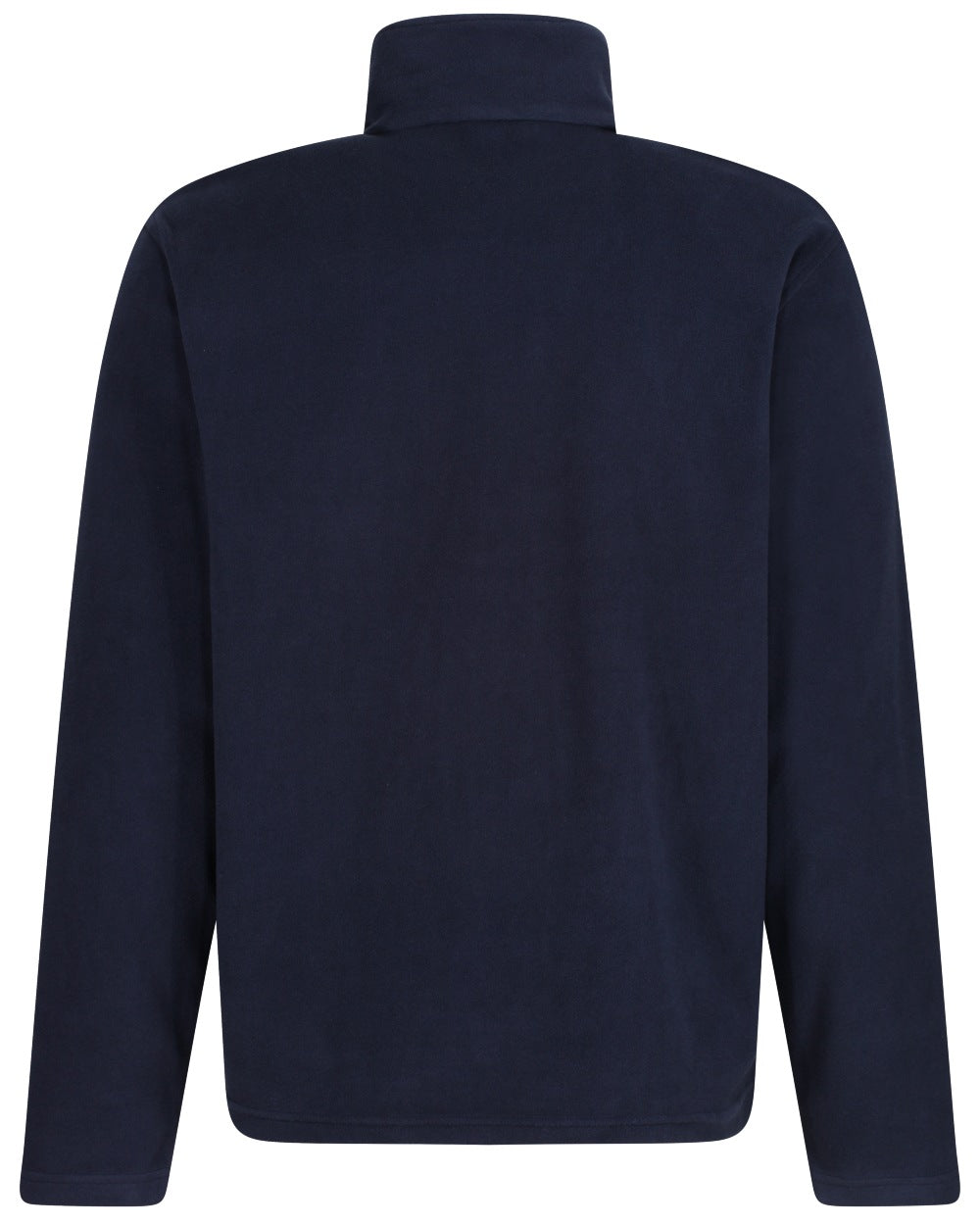 Dark Navy coloured Regatta Mens Micro Zip Neck Fleece on white background 