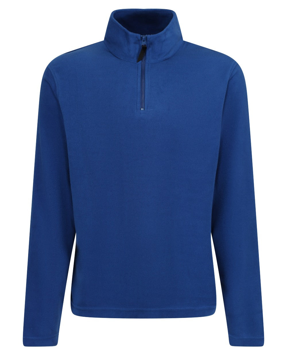 Royal Blue coloured Regatta Mens Micro Zip Neck Fleece on white background 
