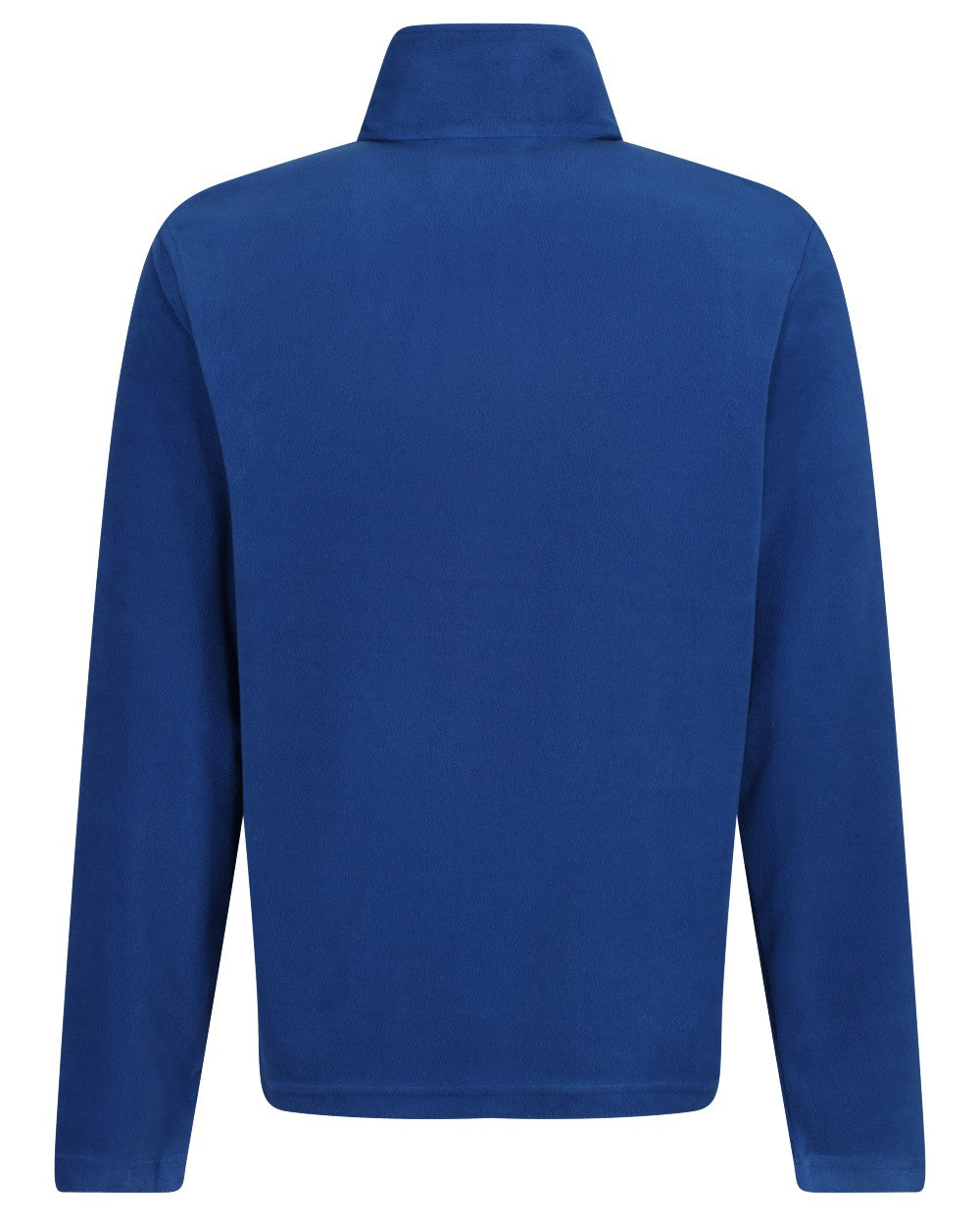Royal Blue coloured Regatta Mens Micro Zip Neck Fleece on white background 