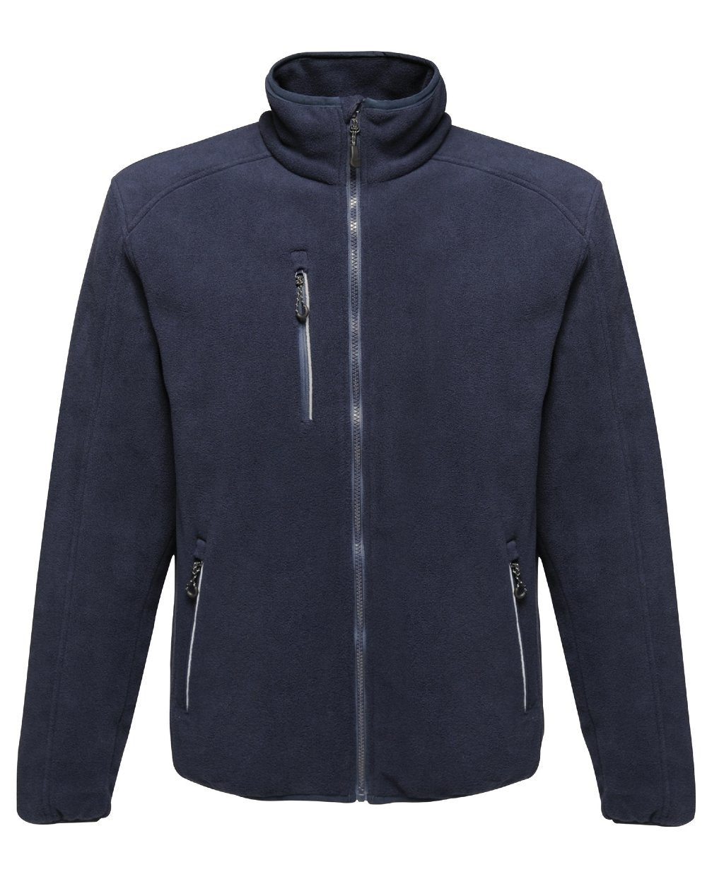 Navy coloured Regatta Omicron III Waterproof Breathable Fleece on white background