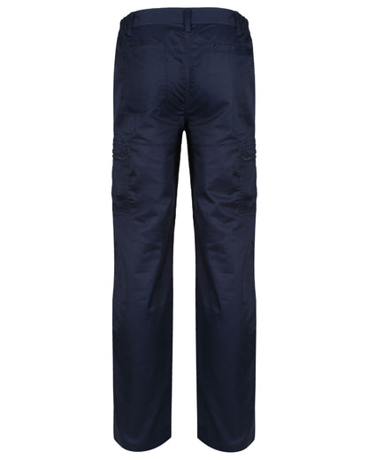 Navy coloured Regatta Pro Action Trousers on white background 