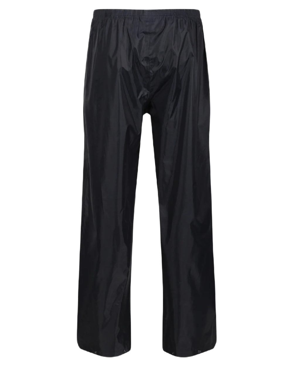 Navy Coloured Regatta Pro Stormbreak Waterproof Overtrousers on white background 