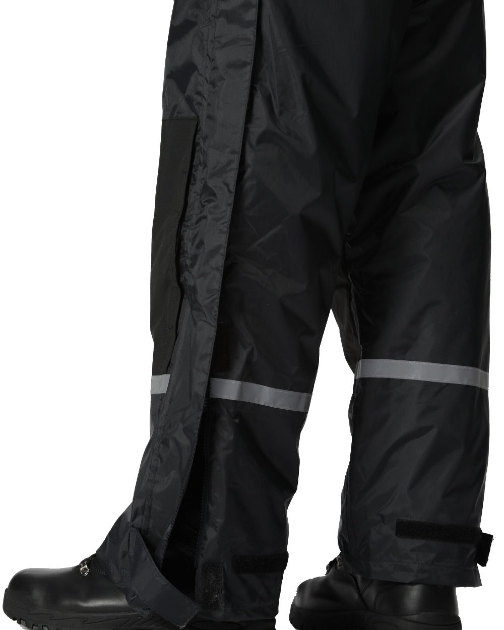 Navy coloured Regatta Pro Waterproof Insulated Coverall on white background 