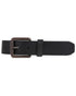 Black coloured Regatta Professional Leather Belt on white background 