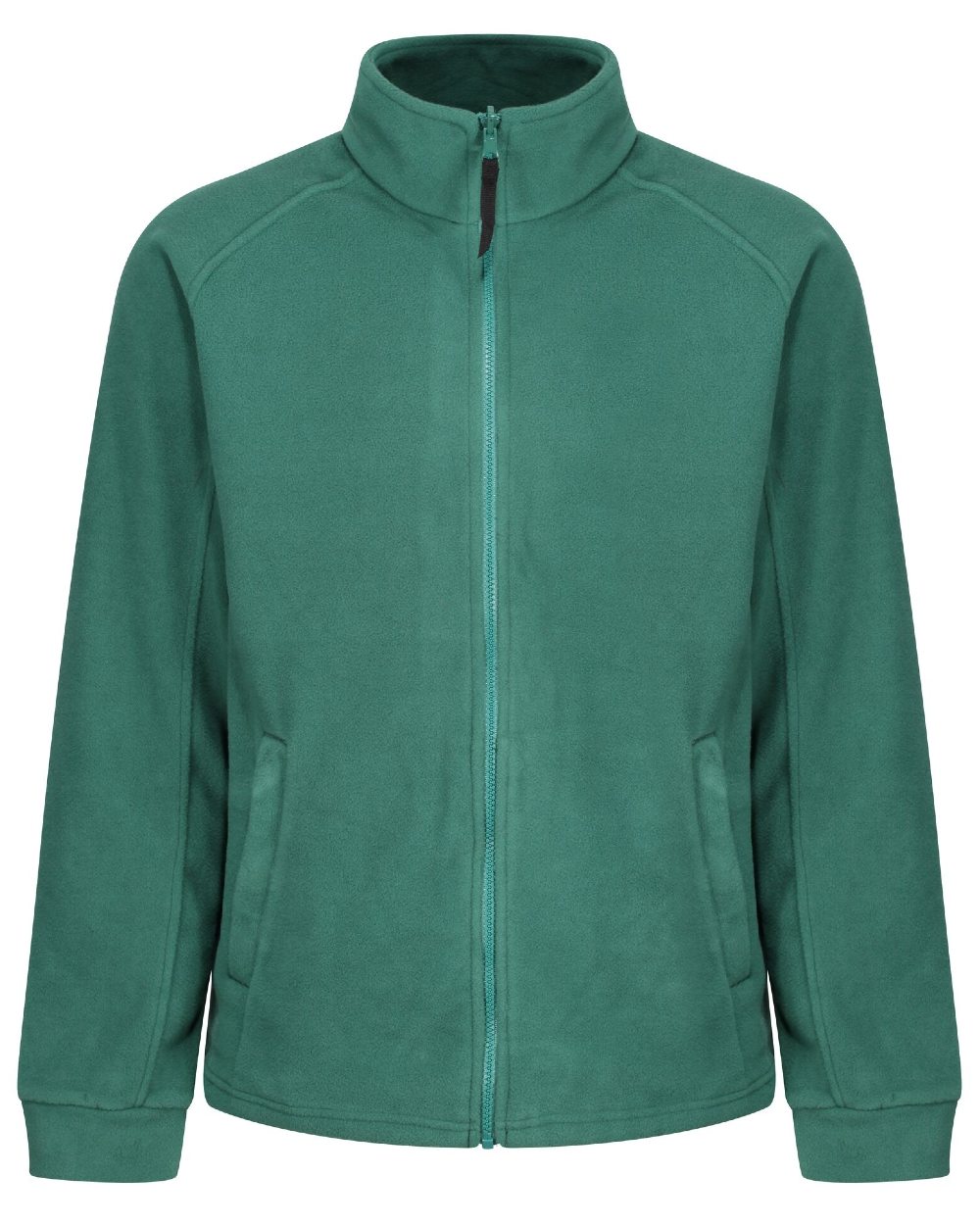 Bottle Green coloured Regatta Thor III Fleece on white background 