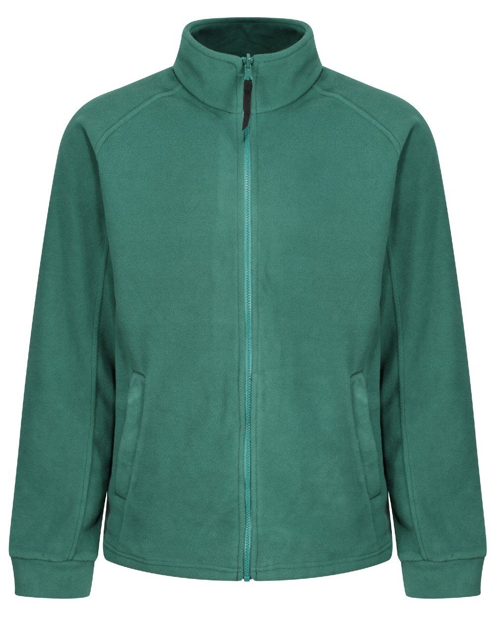 Bottle Green coloured Regatta Thor III Fleece on white background 