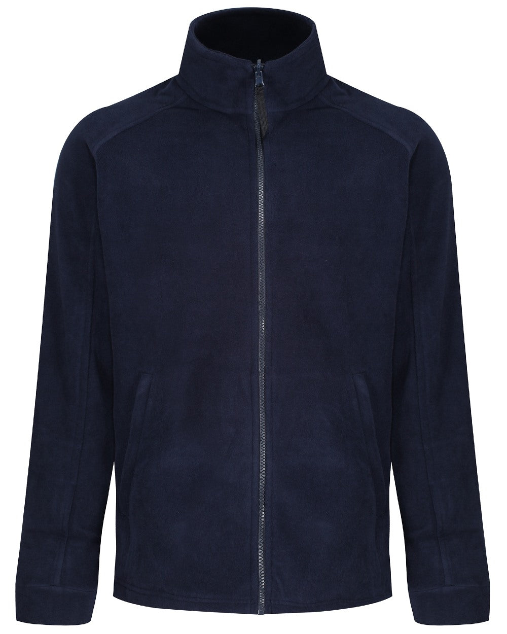 Dark Navy coloured Regatta Thor III Fleece on white background 